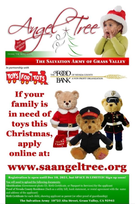 SA Angel Tree Sign Ups Community Support Network of Nevada County